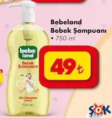 BEBELAND BEBEK ŞAMPUANI 750 ML
